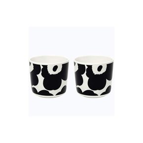 marimekko UNIKKO 라떼 머그 2개 세트 화이트×블랙 99-190 70637