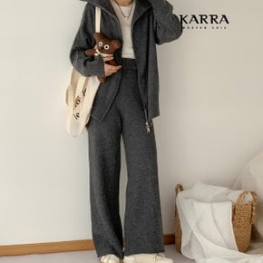 KARRA 데일리투웨이니트집업가디건+팬츠SET_A4S0390