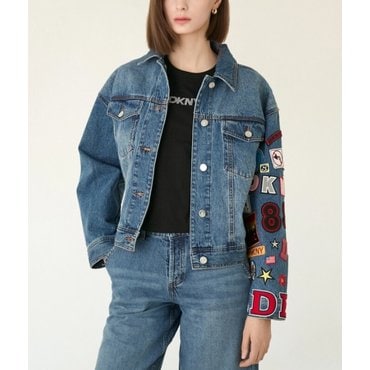 DKNY 코튼 블렌드 데님 재킷 (DW2F1NJC043W)