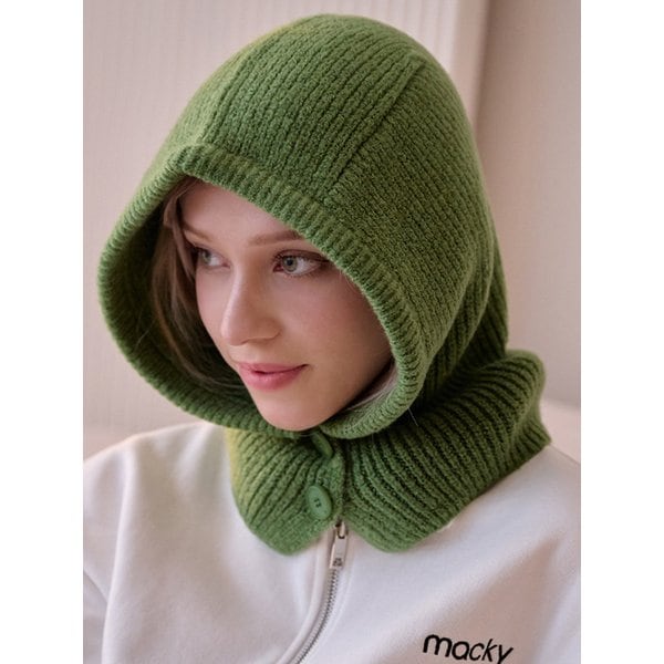 밀리 버튼 바라클라바 그린