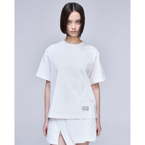 [파주점] [송지오우먼]송지오 컬렉션 오키드 아쿠아렐 티셔츠 화이트 WH3TS719WH