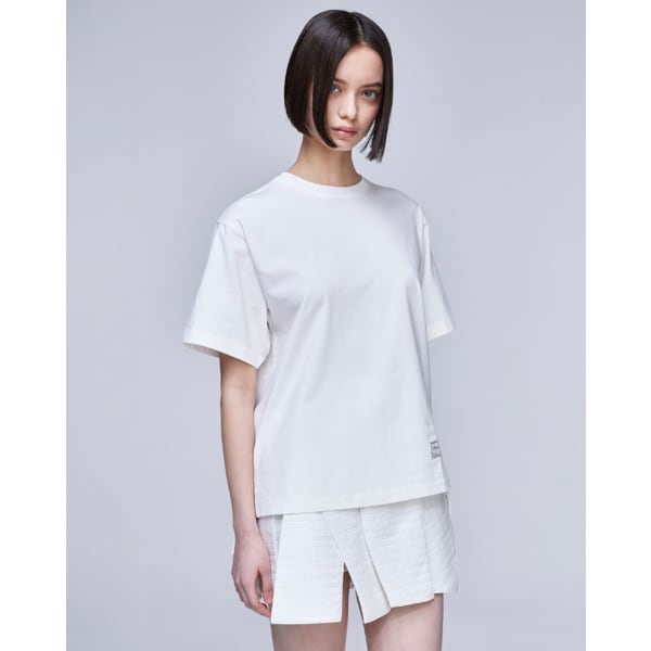 [파주점] [송지오우먼]송지오 컬렉션 오키드 아쿠아렐 티셔츠 화이트 WH3TS719WH