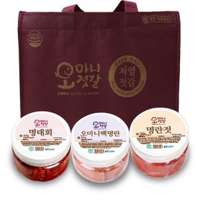 [오마니젓갈] 명품 오마니세트 3호 (명란젓+백명란+명태회/각350g)