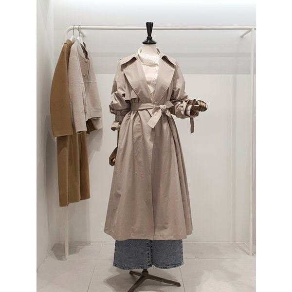[파주점] 쥬크 주크 와이드카라 벨티드 트렌치코트 V261MSI901