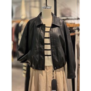 [파주점] 랩 루즈핏 페이크 레더 자켓 AS7XL361