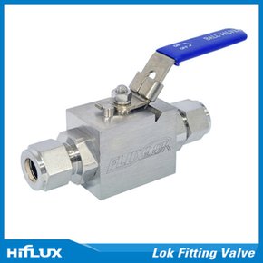 (딜상품) 락타입 볼밸브 Hex Ball Valve - Closedown ball valve with ferrules - FL-HBV10