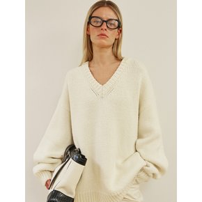 Lowell alpaca V-neck knit