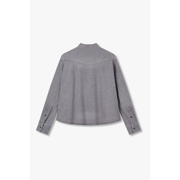 [CLASSICS] 여성 데님 믹스 니트 가디건 6415331108000