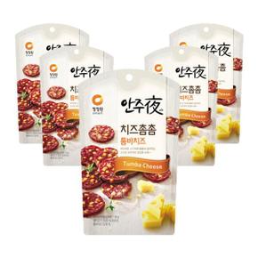 청정원 바로eat 안주夜 치즈촘촘 툼바치즈, 30g, 5개