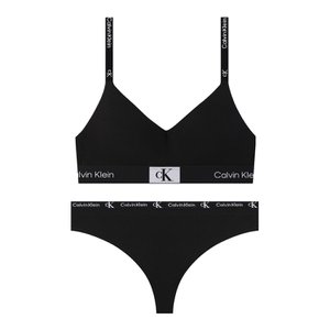 Calvin Klein CK 여성 브라렛+티팬티 세트 QF7218+QD3987 BLACK