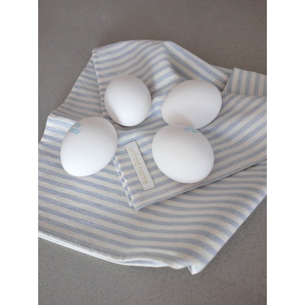 코튼 스트라이프 키친크로스/기프트박스  Cotton stripe kitchen cloth (4colors)