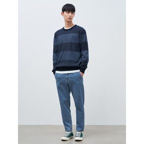 [24SS][Green] 블럭 라운드 니트  네이비 (BC4151N01R)