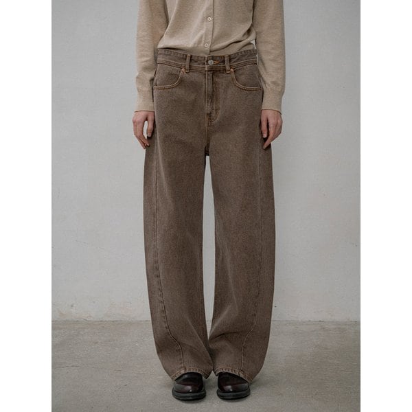 SIJN6087 아르코 커브드 데님_Vintage brown
