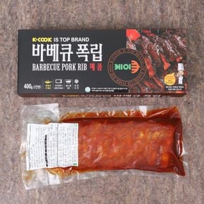 [바로배송][케이쿡] 매콤바베큐 폭립 400g × 6팩