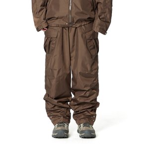 Oblique Cargo Pants (BROWN)