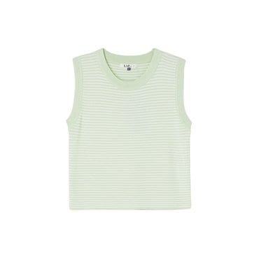 LAP 배색 단가라 크랍 나시니트 AR2KH427