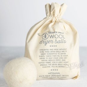 [1+1]트레이더조 뉴질랜드 울 드라이어 건조기 볼 4개 TRADER JOE`S WOOL DRYER BALLS SET OF 4