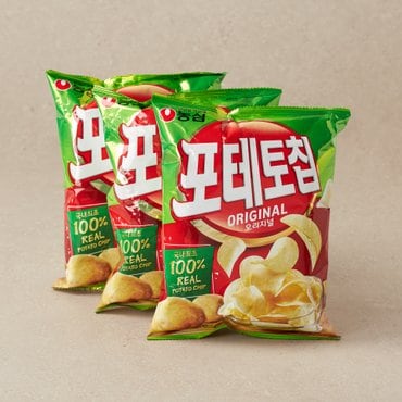 농심 포테토칩 오리지널 60g*3