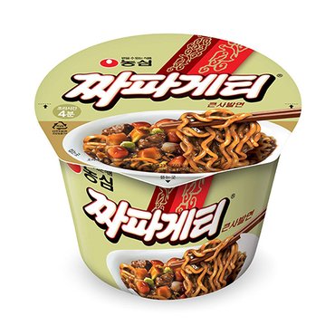  농심 짜파게티 큰사발면 123g 16개