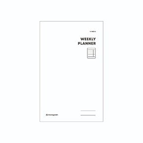 0[꿈드림22]모노그램 monogram 위클리 플래너 weekly planner 16주 Pure White 2.5 MG-46