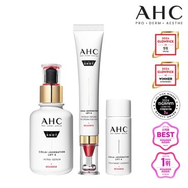 AHC 프로샷 콜라쥬비네이션 리프트4 듀오(세럼 40ml+아이크림 30ml) + 에센스 20ml