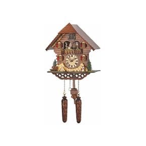 독일 뻐꾸기 시계 괘종시계 쿼츠Cuckoo Clock 블랙 forest house with music turning dancers in