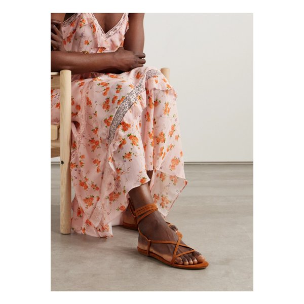 에이디 페니 스웨이드 샌들 오렌지 1647597332479072