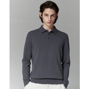 [23FW] [Premium Cashmere] 다크그레이 캐시미어100 버튼카 JNSW3D202G3