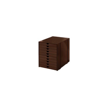USM [USM 공식수입원] USM Inos Box Set C4 With 10 Closed Trays (Brown)