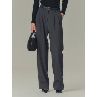 마인드브릿지 [웜/기본] 투턱 와이드 슬랙스_2colors