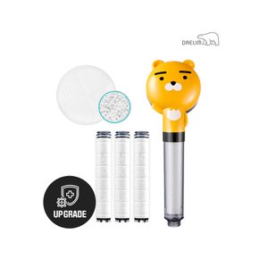 디클린 카카오 샤워기(라이언)+항균 플러스 리필필터(3개입)+세라믹볼 SET