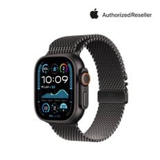 애플 워치 울트라 2 셀룰러 49mm 블랙 티타늄 케이스, 밀레니즈 루프 (M) MX5U3KH/A