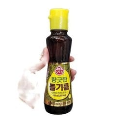 오뚜기 향긋한 들기름 160ml 2병 + 오뚜기 고소한 참기름 160ml 2병