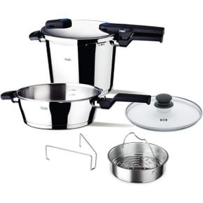 일본 휘슬러 압력솥 Fissler FSSFIS5861 Vitaquick FIS5861 QuattroSet 스테인리스 스틸 1709822