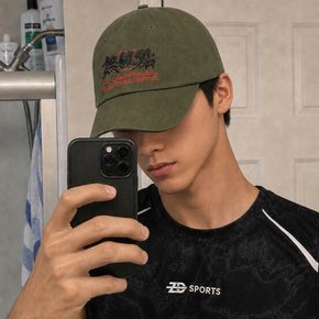 ZD 무결점 레터링 캡 [카키]