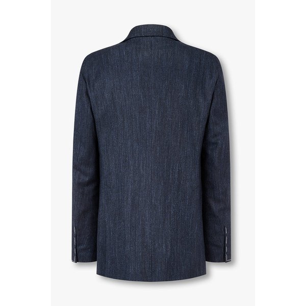 [TAGLIATORE] 헤링본 실크 블렌드 싱글 자켓 4715302609000