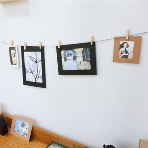 다나스쿨 3x5 4x6 5x7 종이액자 포토박스 프레임 사진액자 나무집게액자 꾸미기액자 디자인액자 파티액자