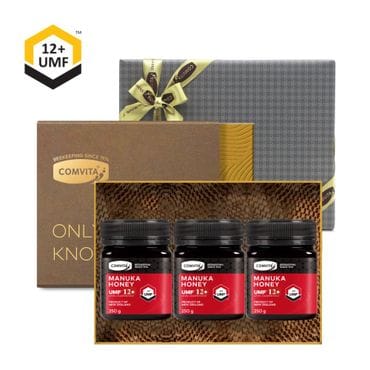 콤비타 [쿨민트 로젠지 180g  증정]마누카꿀 UMF12+ 2종세트(250g x 3) 선물포장 + 쇼핑백