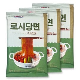  로시당면 국내생산 중국당면 FDA, HACCP인증 3팩 X 150g