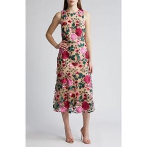 4394824 Sam Edelman Floral Embroidery A-Line Dress