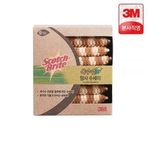 3M 스카치브라이트 내츄럴 옥수수 망사수세미 9개입