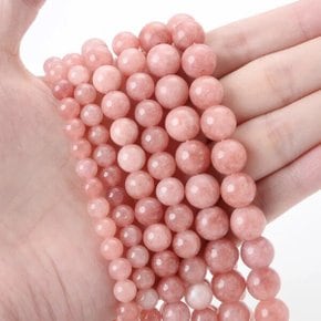 천연석 비즈 최적화 선스톤 라운드 루즈 쥬얼리 제작용 DIY 팔찌 참 장식