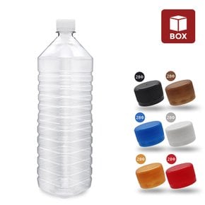 (1BOX) 생수 공병 사각 1500ml (기본캡-60개입) 투명 생수통 막걸리 음료 저장 페트병