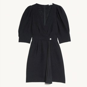 숏 미니 원피스 블랙 SANDRO WRAP DRESS SFPRO01343 (관부가세 배송비 포함)