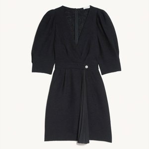 산드로 숏 미니 원피스 블랙 SANDRO WRAP DRESS SFPRO01343 (관부가세 배송비 포함)