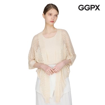 GGPX 펀칭 바캉스룩 숄 가디건 (GP3KG013F)