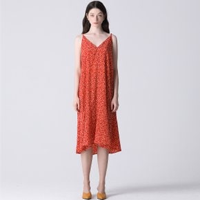 [리스트(LIST)] 러플헴 패턴 슬리브리스 원피스