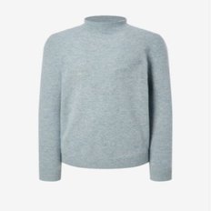 남성 [Signature Cashmere] 캐시미어 100% 블루 모크넥 스웨터 DMSW3D076B1