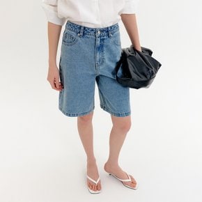아인 와이드 하프 데님 팬츠_블루 / AIN WIDE HALF DENIM PANTS_BLUE
