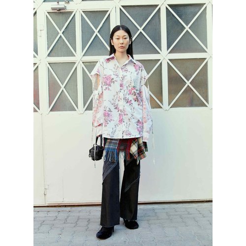 [해외배송] 23 F/W 레이브리뷰 ELI 플라워 셔츠 FW2311 WHITE/MULTI FLOWER B0110819645
